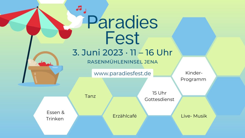 Paradiesfest am 03.06.2023, 11-16 Uhr