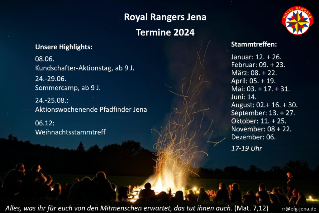Royal Rangers Termine 2024